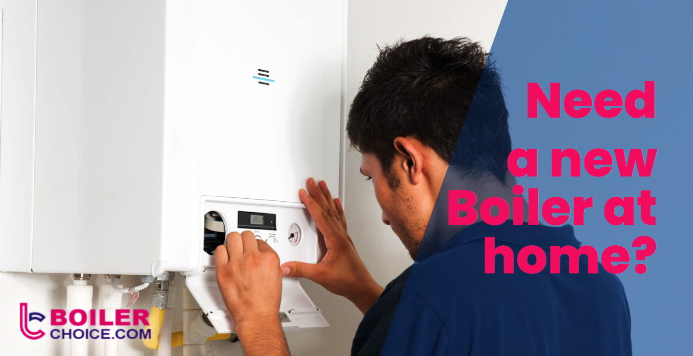 man checking on a boiler