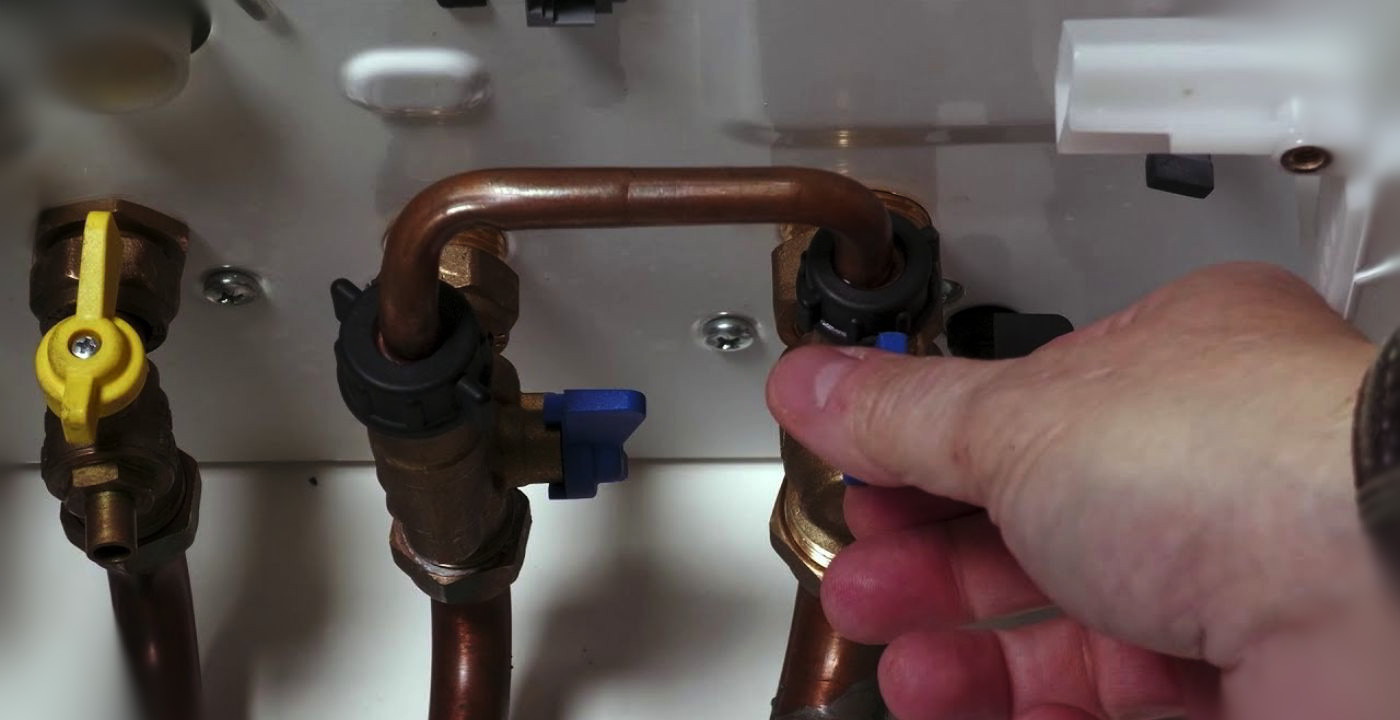 boiler external filling key or loop